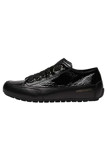 Candice Cooper leather and patent leather sneakers, black 38 on sale